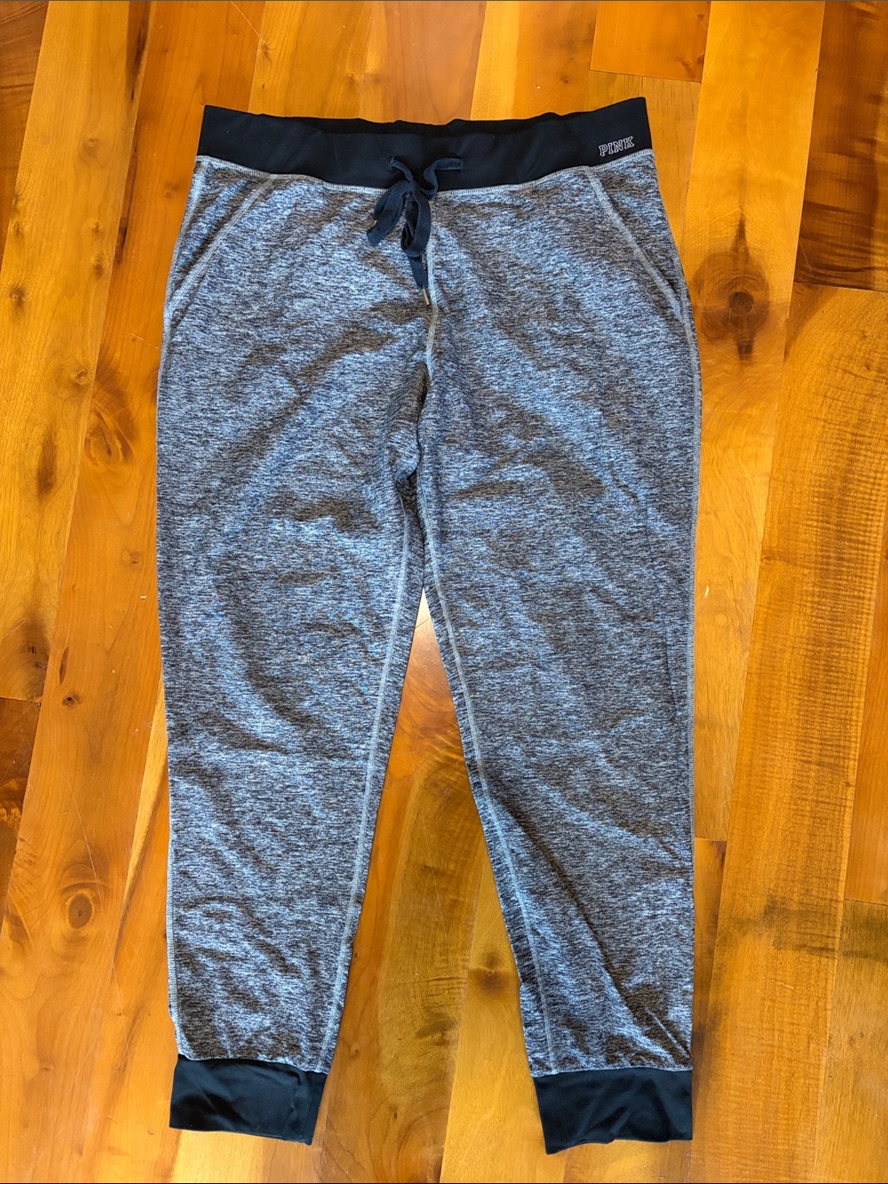 PINK Victoria's Secret Grey Heather Jogger Pants